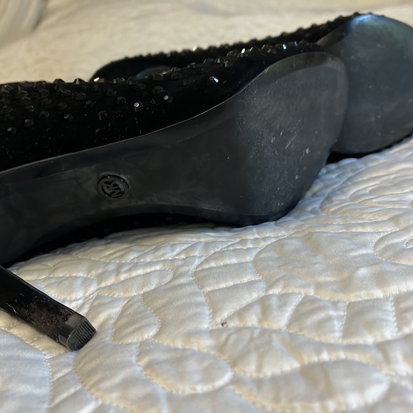 Michael Kors Black suede leather stud booties size 9 - Picture 10 of 13